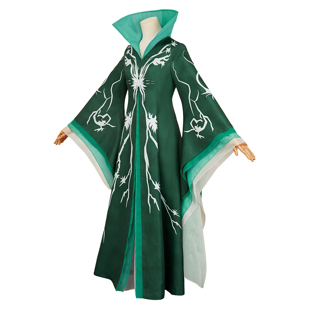 Madame Muriel Morrible grün Kleid Wicked: For Good Madame Morrible Cosplay Kostüm