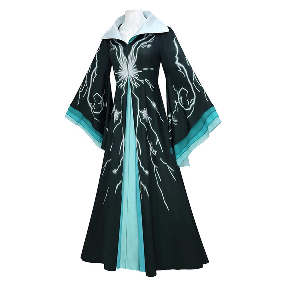 Madame Muriel Morrible grün Kostüm Wicled for Good Morrible Cosplay Kostüm