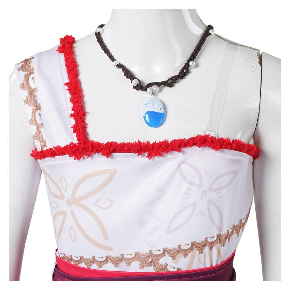 Mädchen Moana Kostüm Set Cosplay Outfits