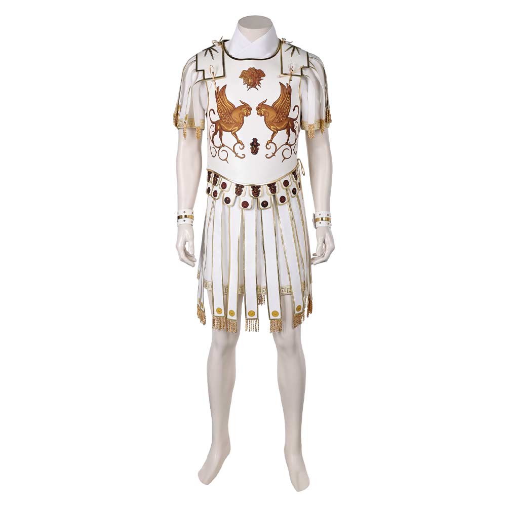 Marcus Acacius - Gladiator weiß Kostüm Set Cosplay Outfits