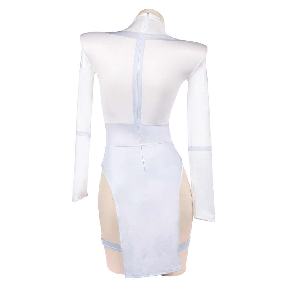 Mark Grayson weiß Jumpsuit weblich Invincible Mark Cosplay Outfit