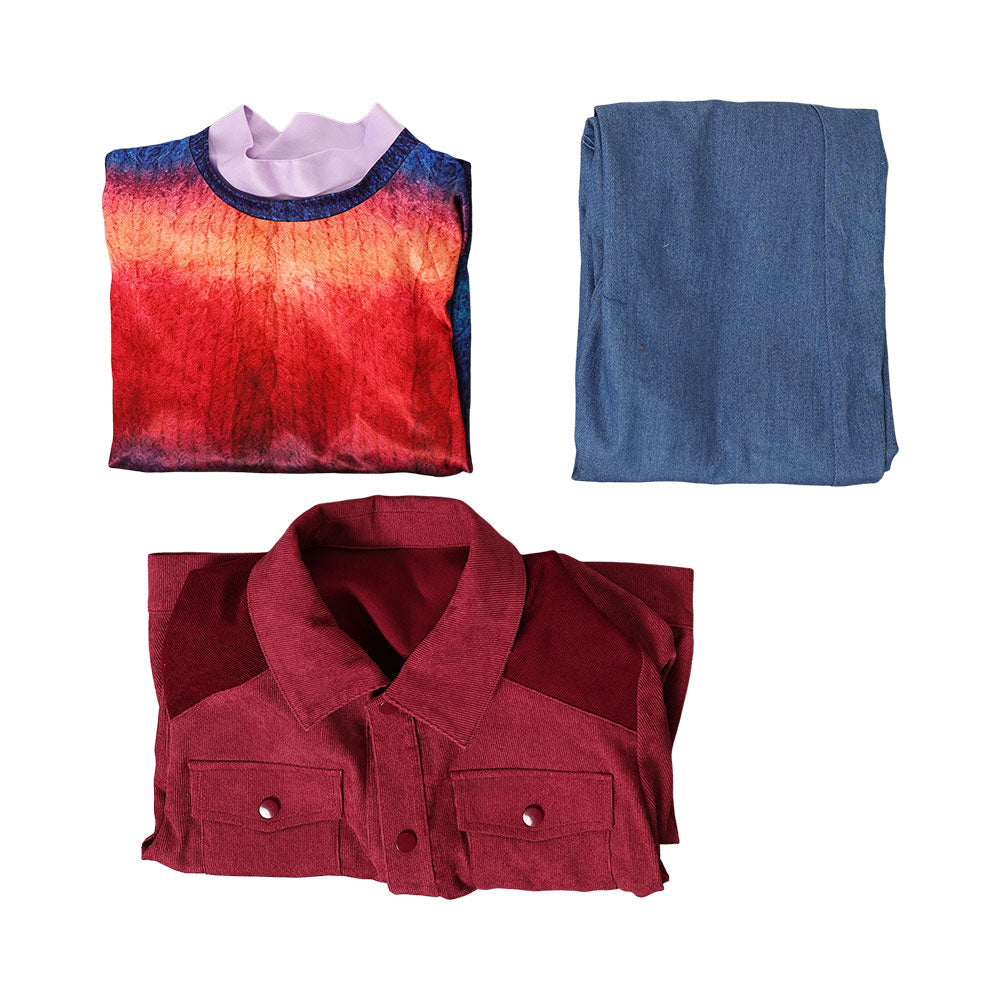 Max Mayfield rot Kostüm Set Stranger Things 2025 Max Cosplay Outfits	