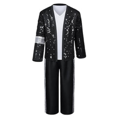 Michael Jackson Kostüm Set Disco‑Kostüm Bühnenkostüm Michael Jackson Cosplay Outfit