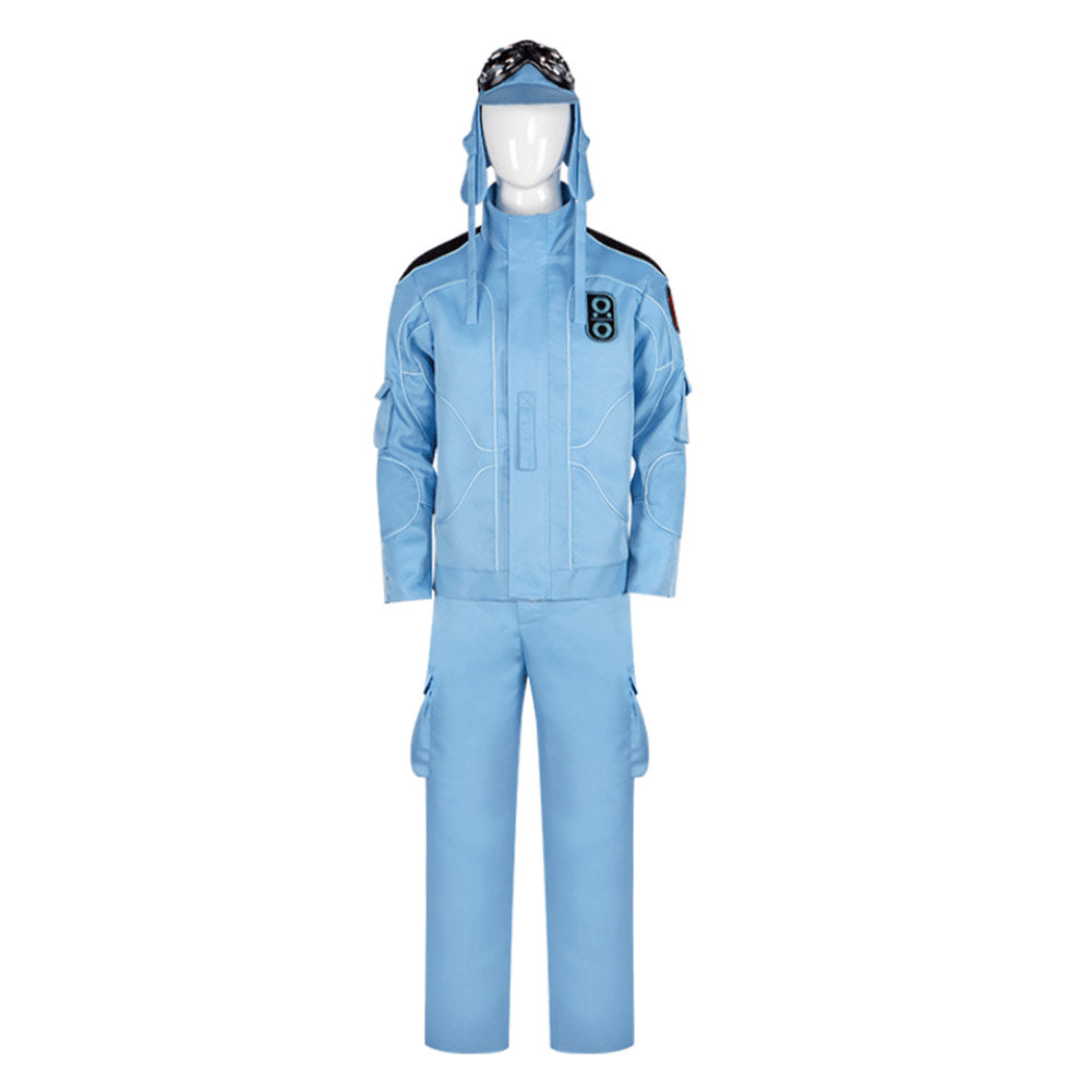 Mickey 17 (2025) Mickey Barnes blau Kostüm Cosplay Outfits