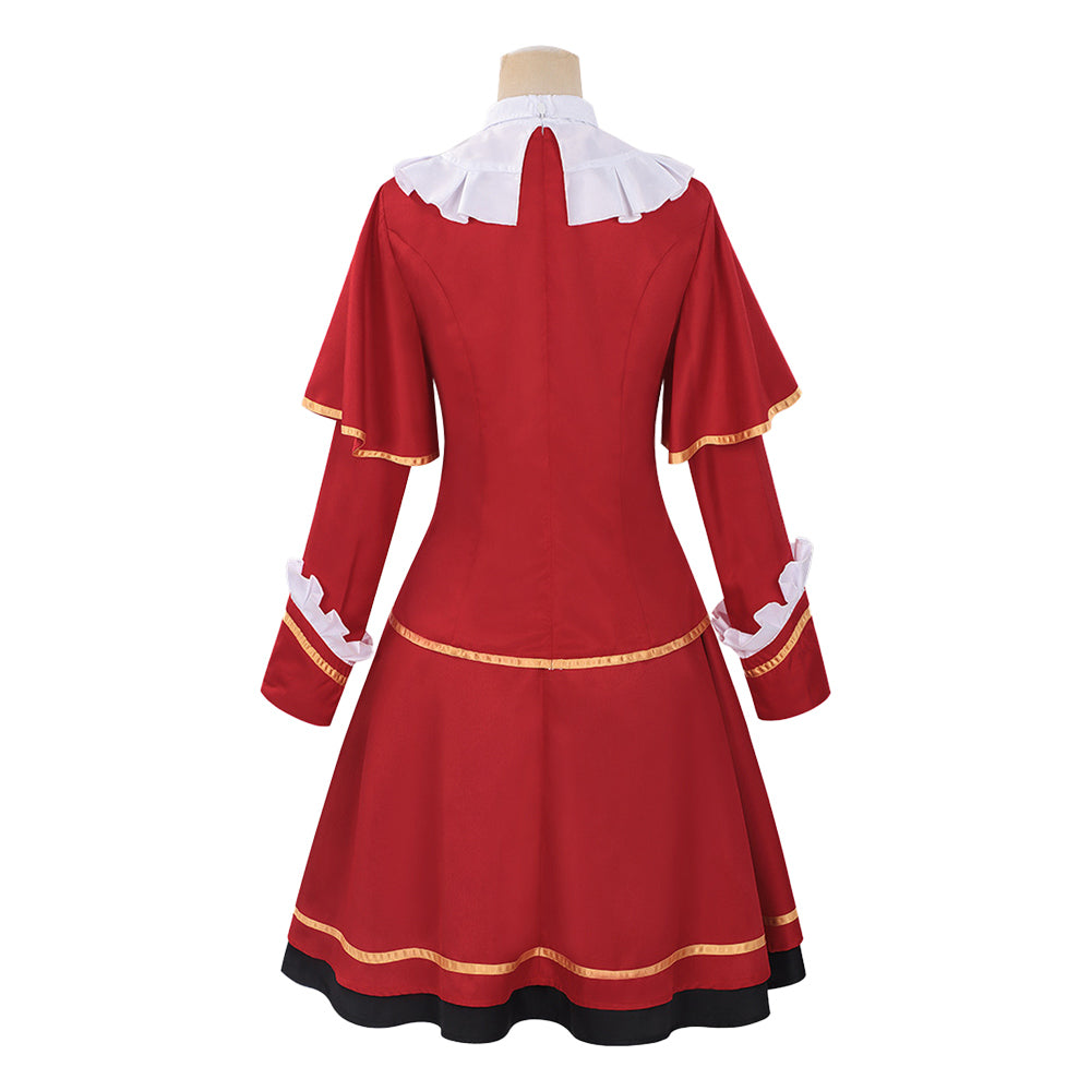 Mirika Huglia rot Kostüm Set Kunon the Sorcerer Can See Mirika Cosplay Outfit