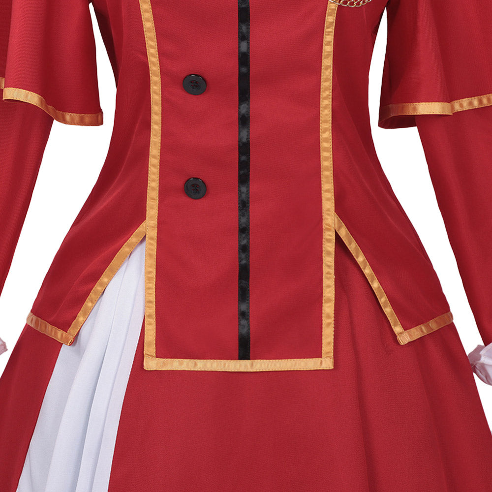 Mirika Huglia rot Kostüm Set Kunon the Sorcerer Can See Mirika Cosplay Outfit