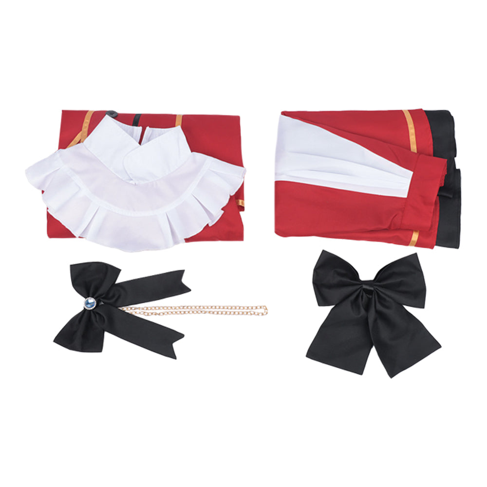 Mirika Huglia rot Kostüm Set Kunon the Sorcerer Can See Mirika Cosplay Outfit