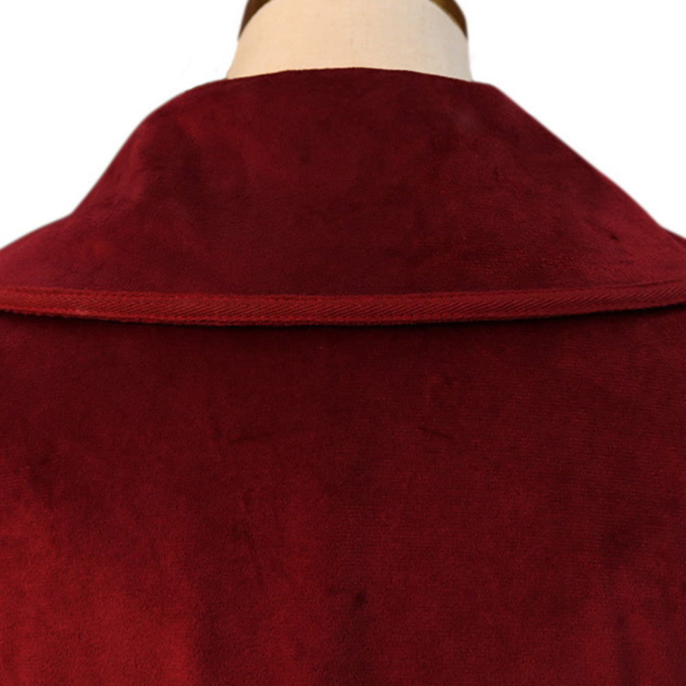 Mittelalter Kostüm Samt Trenchcoat Halloween Karneval Weihnachten Cosplay Outfit