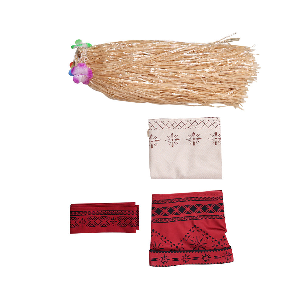 Moana 2026 Vaiana rot Kostüm Set Cosplay Outfit