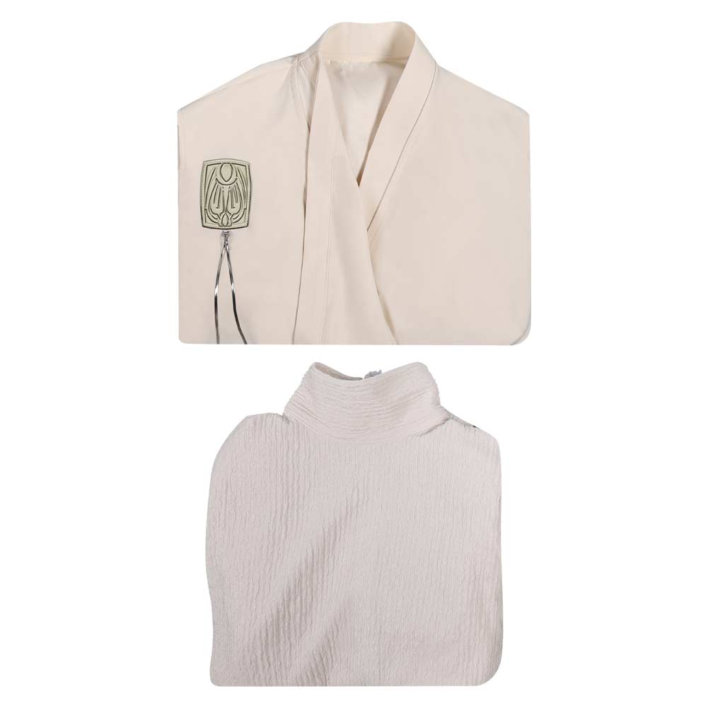 Mon Mothma weiß Robe Cosplay Outfits Kostüm