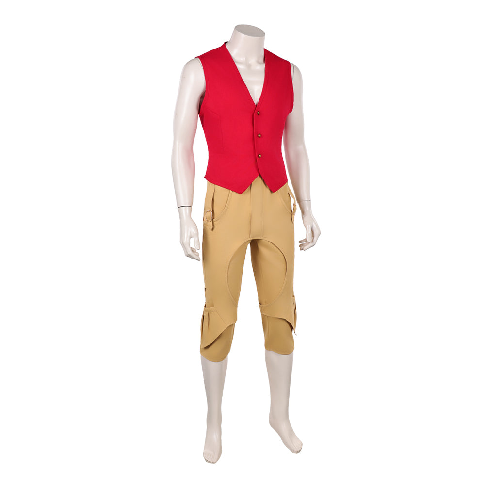 Monkey D. Luffy Kostüm Set One Piece Luffy rot Cosplay Outfit