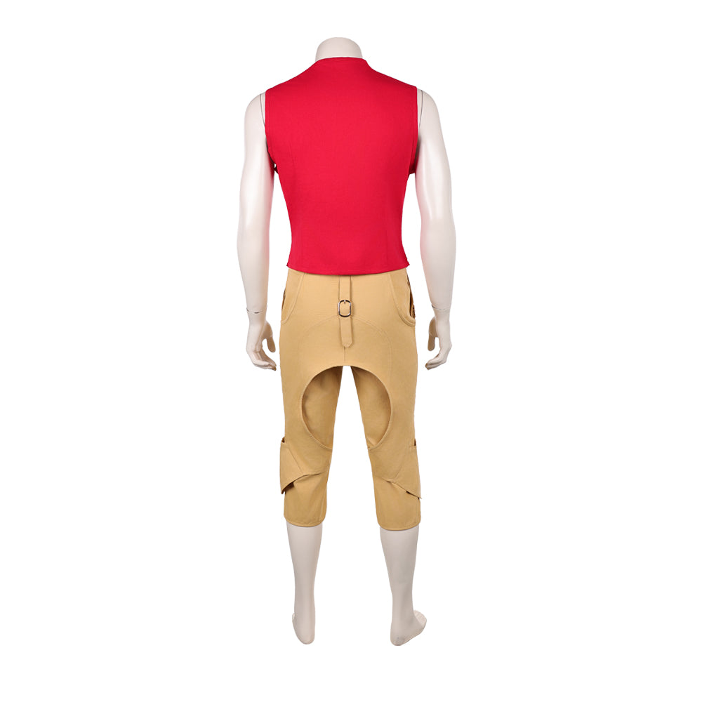 Monkey D. Luffy Kostüm Set One Piece Luffy rot Cosplay Outfit