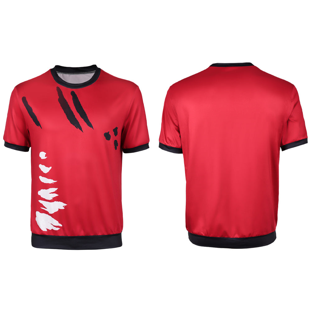 Monkey D. Luffy rot Shirt One Piece Live Action Straw Hat Cosplay Outfit