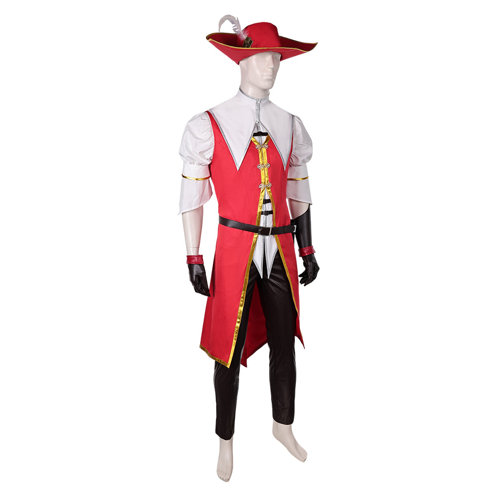 Monster Hunter Guild Knights Kostüm Set Cosplay rot Outfits