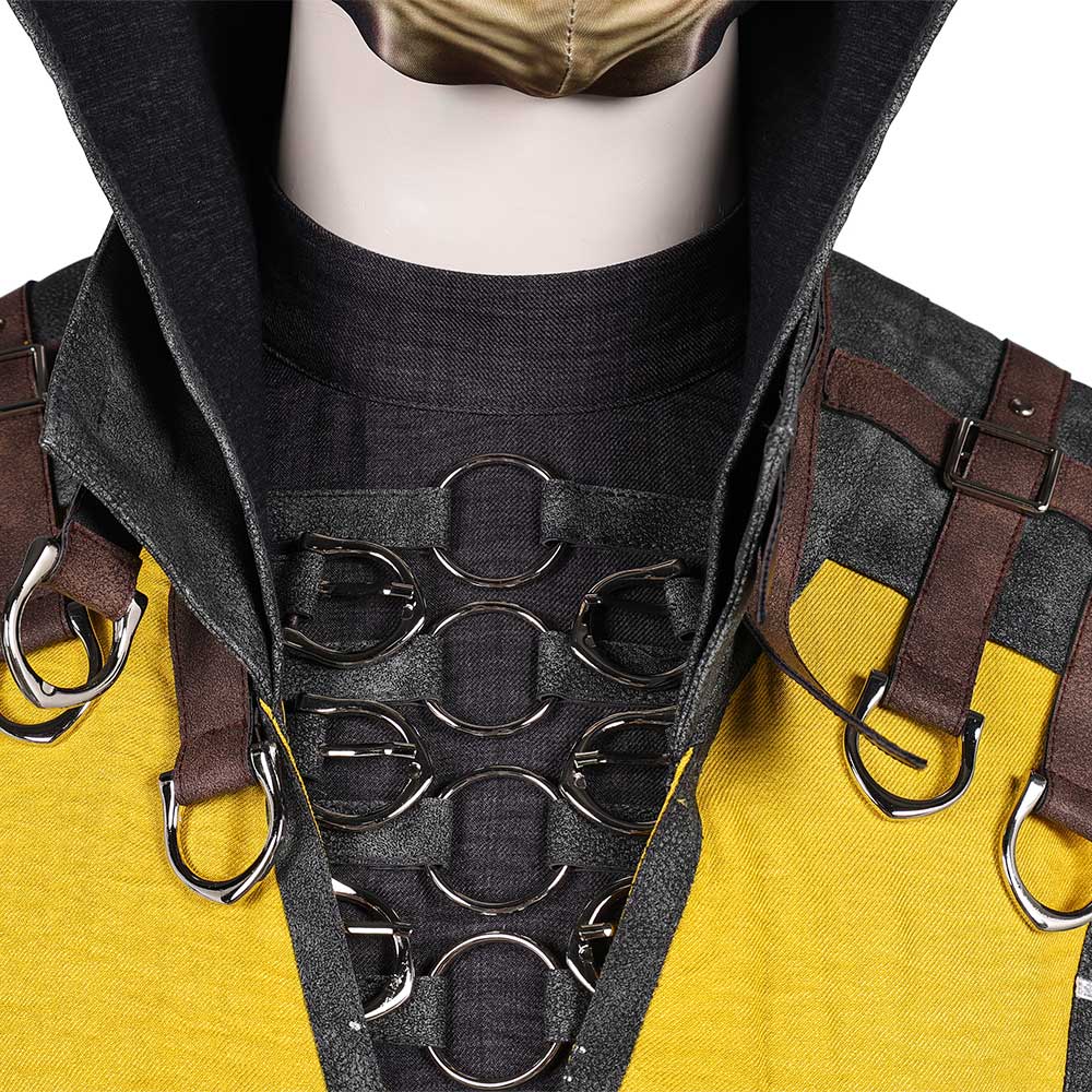Mortal Kombat Scorpion gelb Outfits Cosplay Kostüm