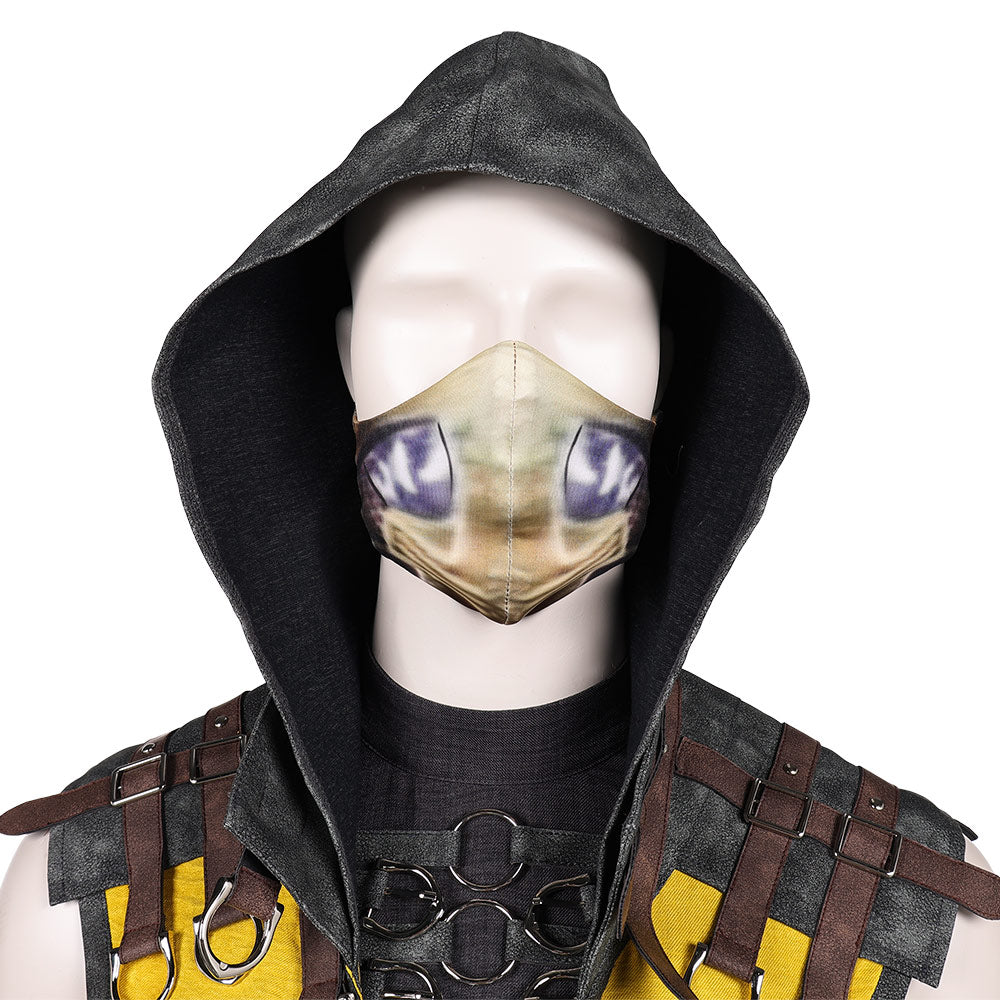 Mortal Kombat Scorpion gelb Outfits Cosplay Kostüm