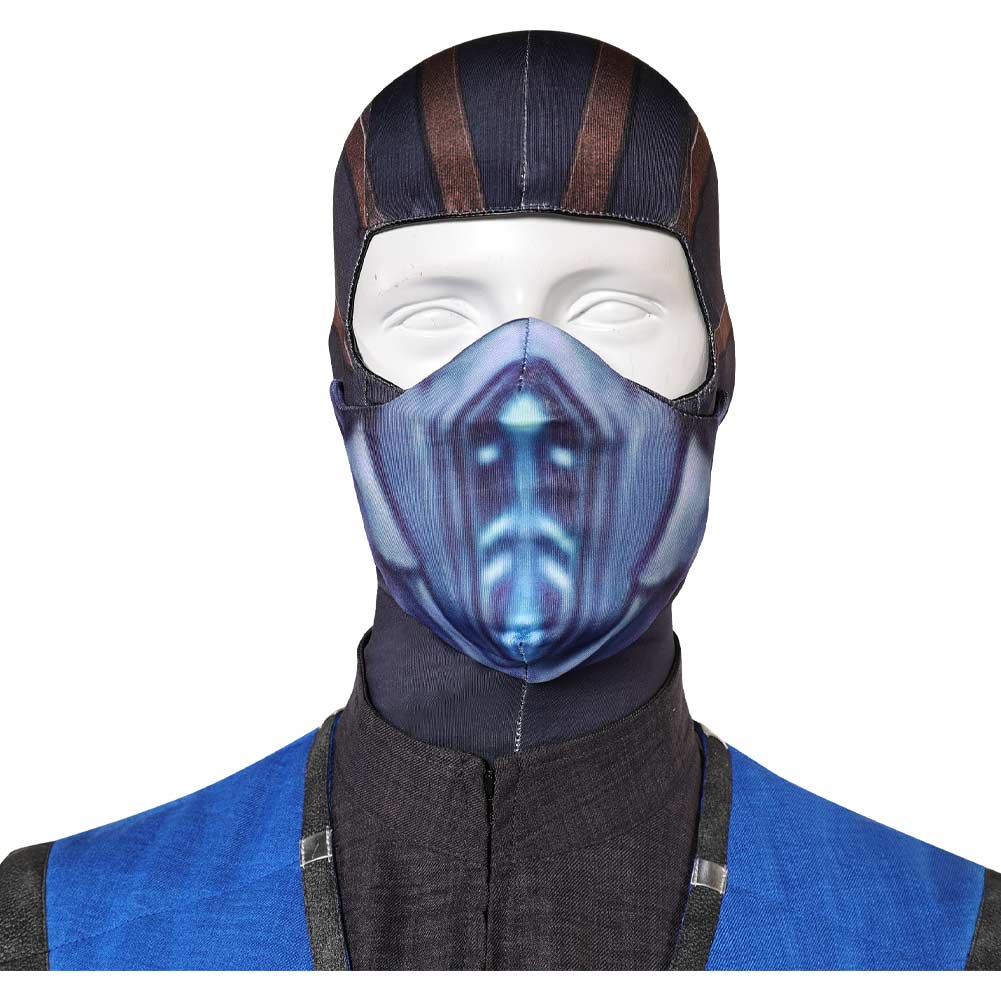 Mortal Kombat Sub-Zero blau Outfits Cosplay Kostüm