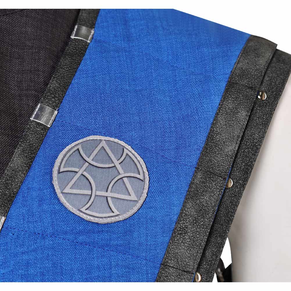 Mortal Kombat Sub-Zero blau Outfits Cosplay Kostüm