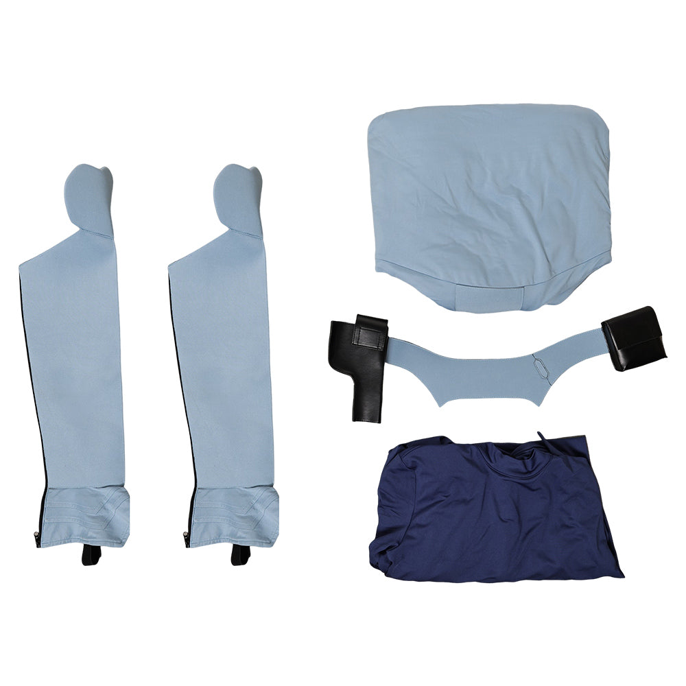 Motoko Kusanagi blau Jumpsuit Ghost in the Shell The Major Cosplay Outfit