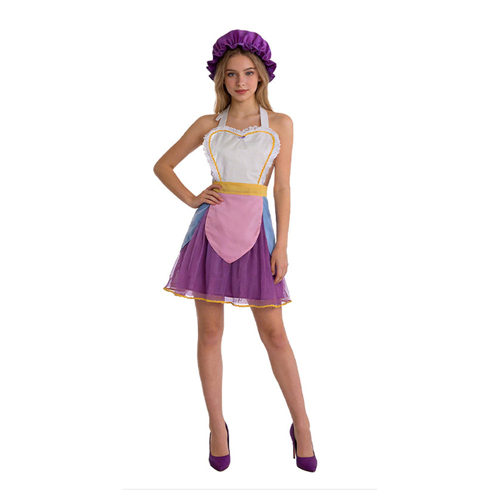Mrs. Potts weblich Kleid Beauty And The Beast Mrs. Potts Cosplay Kostüm