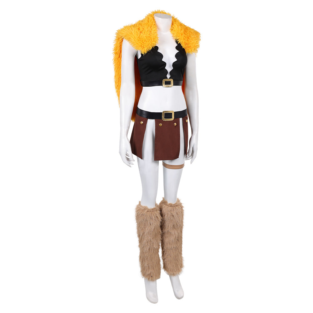 Nami Kostüm Set One Piece Nami gelb Cosplay Kostüm