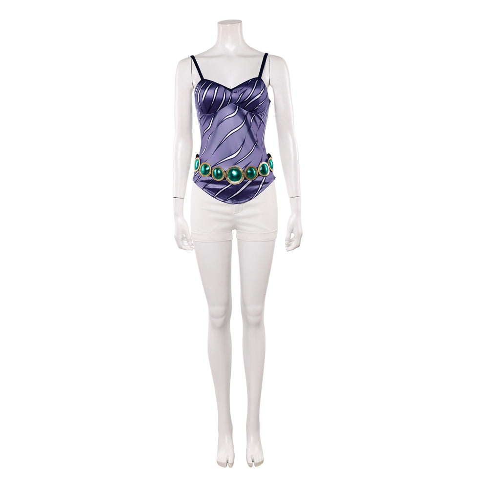 Nefertari Vivi Kostüm Set One Piece Miss Wednesday Cosplay Outfit
