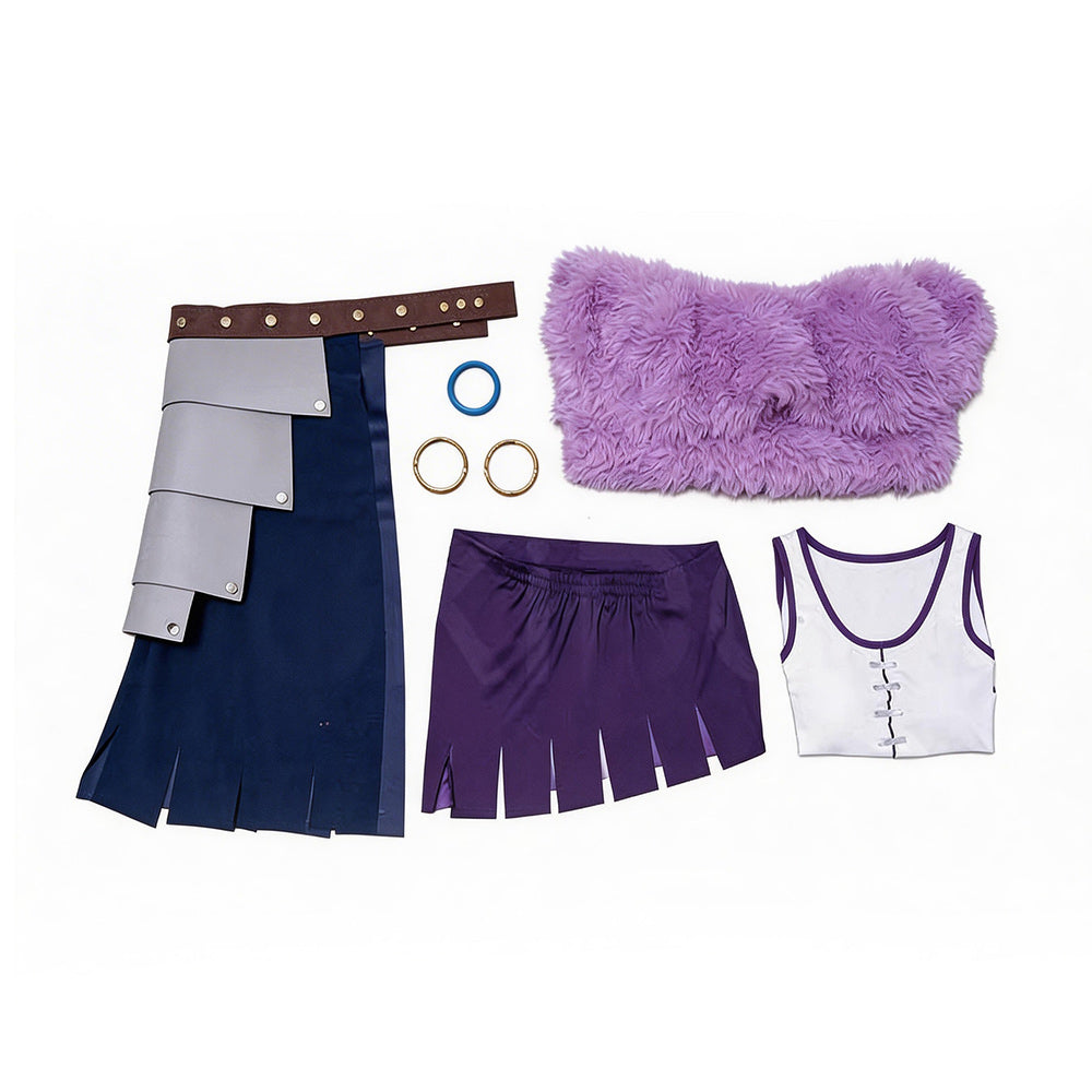Nico Robin lila Kostüm Set One Piece Robin Cosplay Outfit