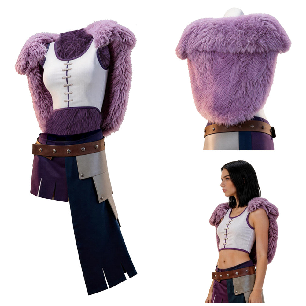 Nico Robin lila Kostüm Set One Piece Robin Cosplay Outfit