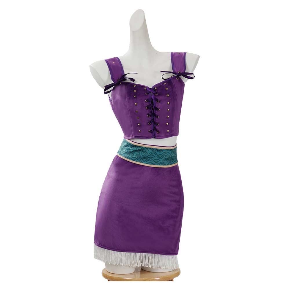 Nico Robin lila Outfit One Piece Nico Sommer Cosplay Kostüm