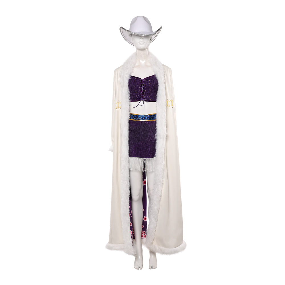 Nico Robin weiß Outfit One Piece Devil Child Cosplay Kostüm