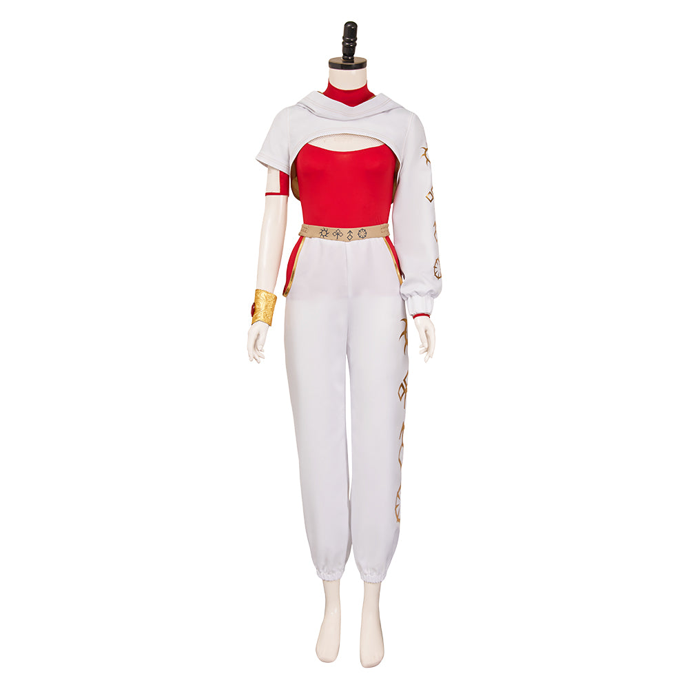 Nova Bright Kostüm Zombies 4: Dawn of the Vampires Nova weiß Cosplay Outfits