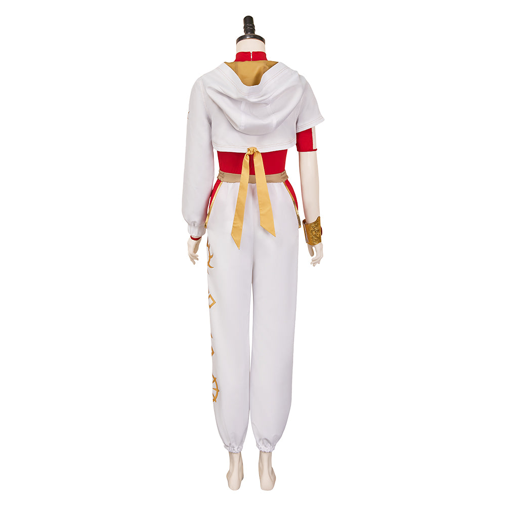 Nova Bright Kostüm Zombies 4: Dawn of the Vampires Nova weiß Cosplay Outfits