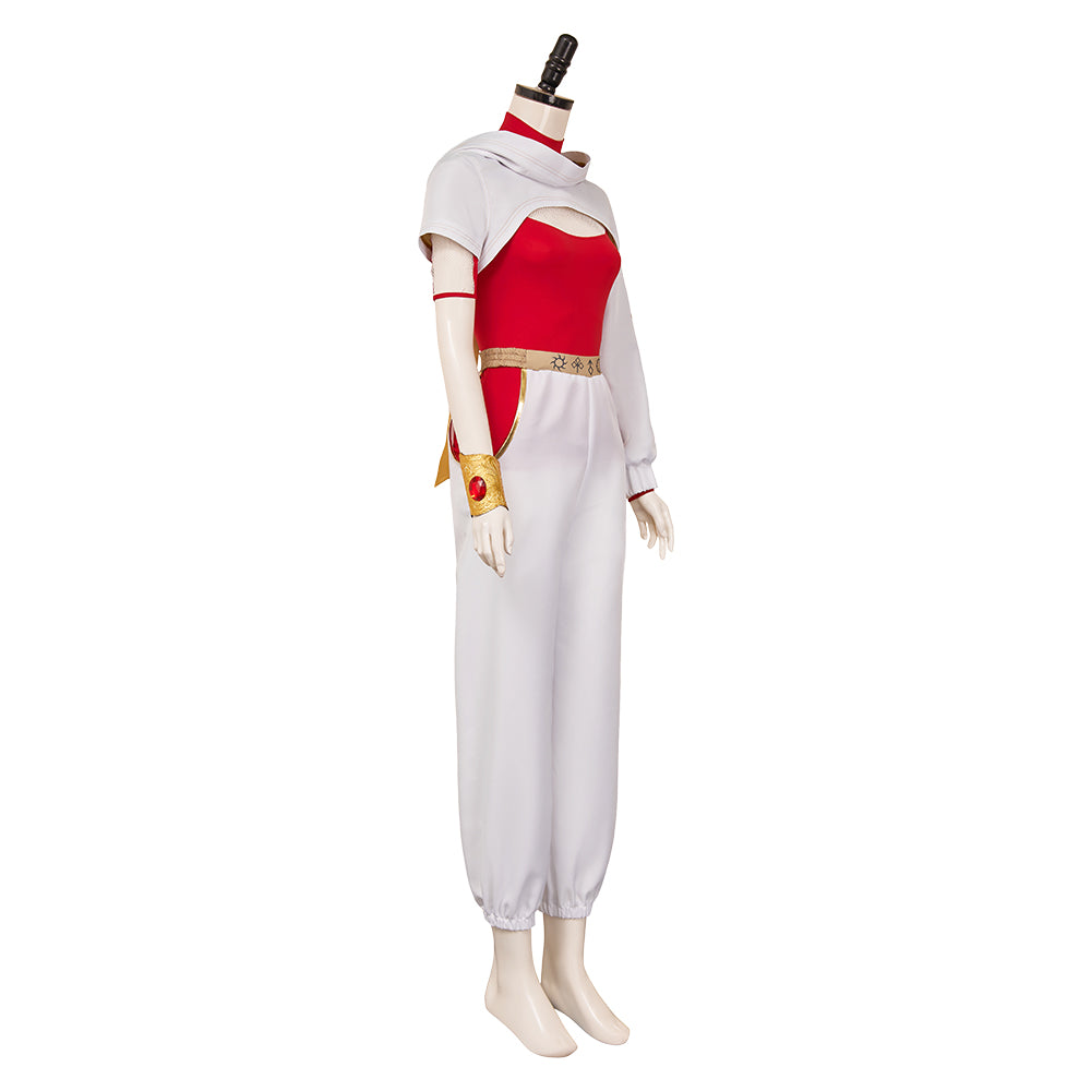 Nova Bright Kostüm Zombies 4: Dawn of the Vampires Nova weiß Cosplay Outfits