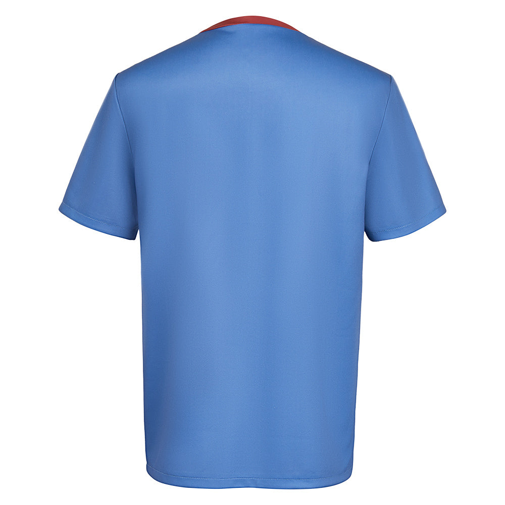 Okita Sougo blau T-Shirt Gintama Sougo Cosplay Outfits