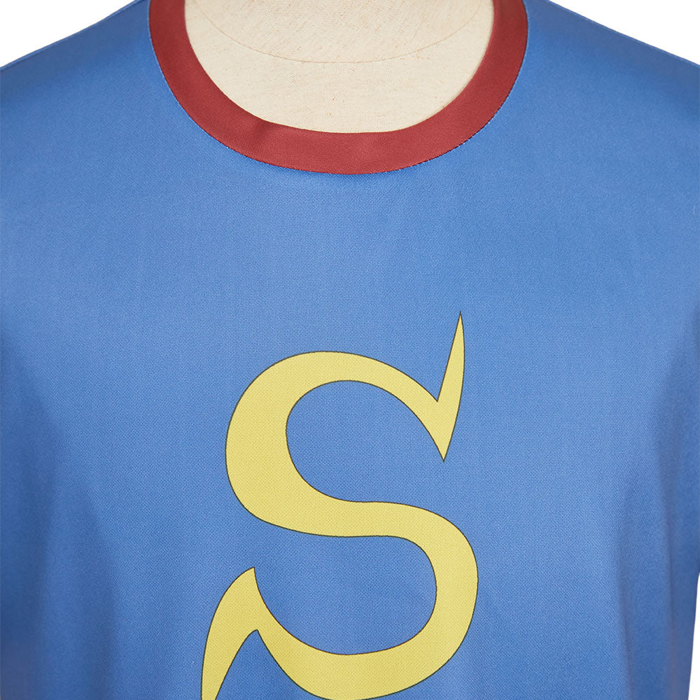 Okita Sougo blau T-Shirt Gintama Sougo Cosplay Outfits