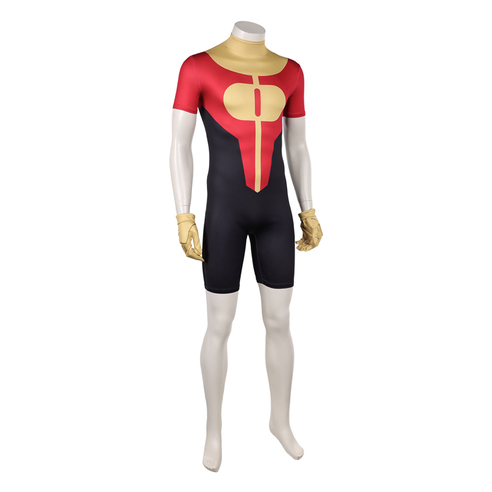 Oliver Grayson rot gelb Jumpsuit Invincible Omni-Man Cosplay Outfit