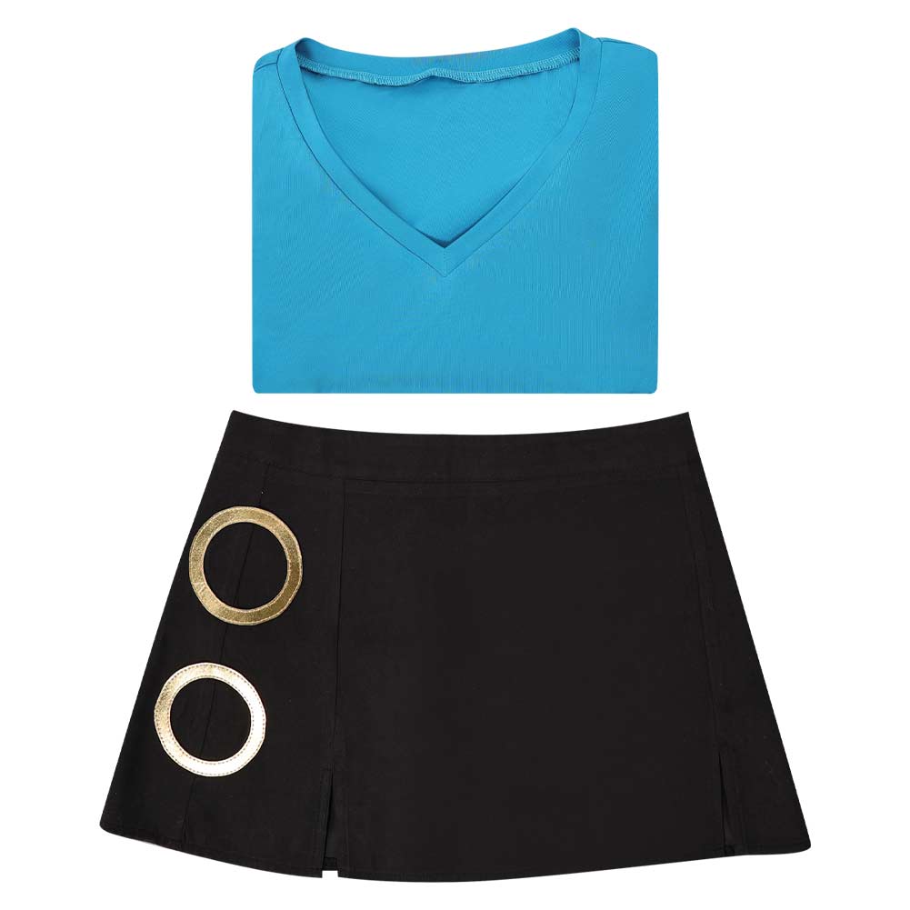 One Piece Film Red Nami blau Outfit Cosplay Kostüm	