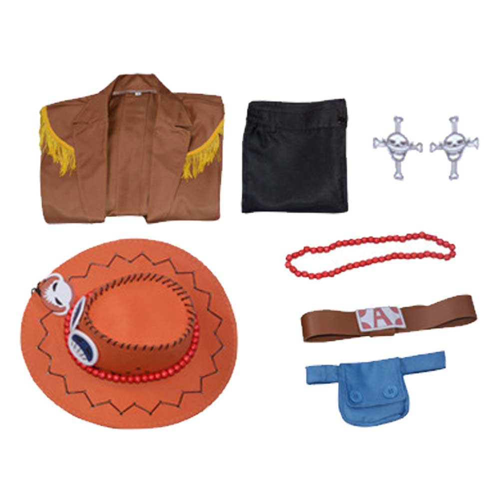 One Piece Portgas D. Ace Cosplay Kostüm Set