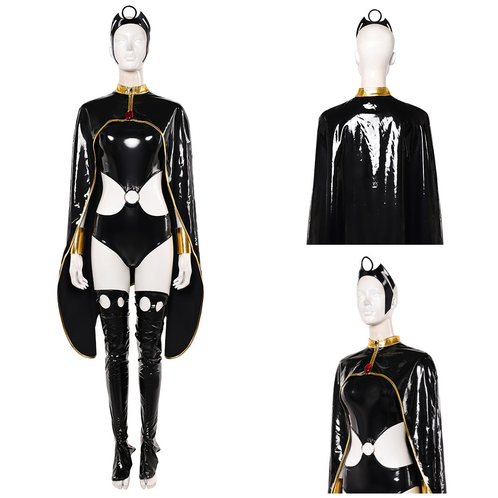 Ororo Munroe schwarz Jumpsuit X-Men '97 Storm Cosplay Kostüm