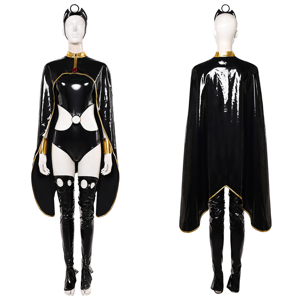 Ororo Munroe schwarz Jumpsuit X-Men '97 Storm Cosplay Kostüm