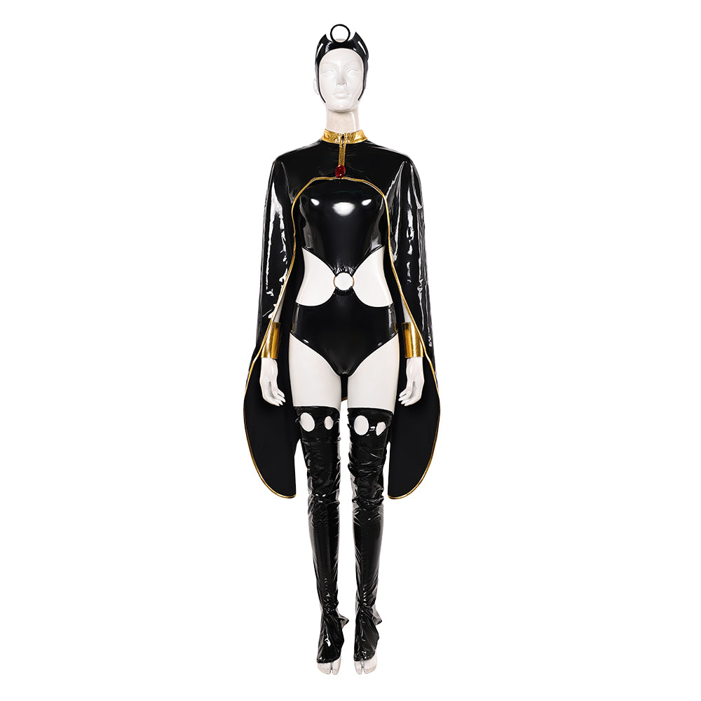 Ororo Munroe schwarz Jumpsuit X-Men '97 Storm Cosplay Kostüm