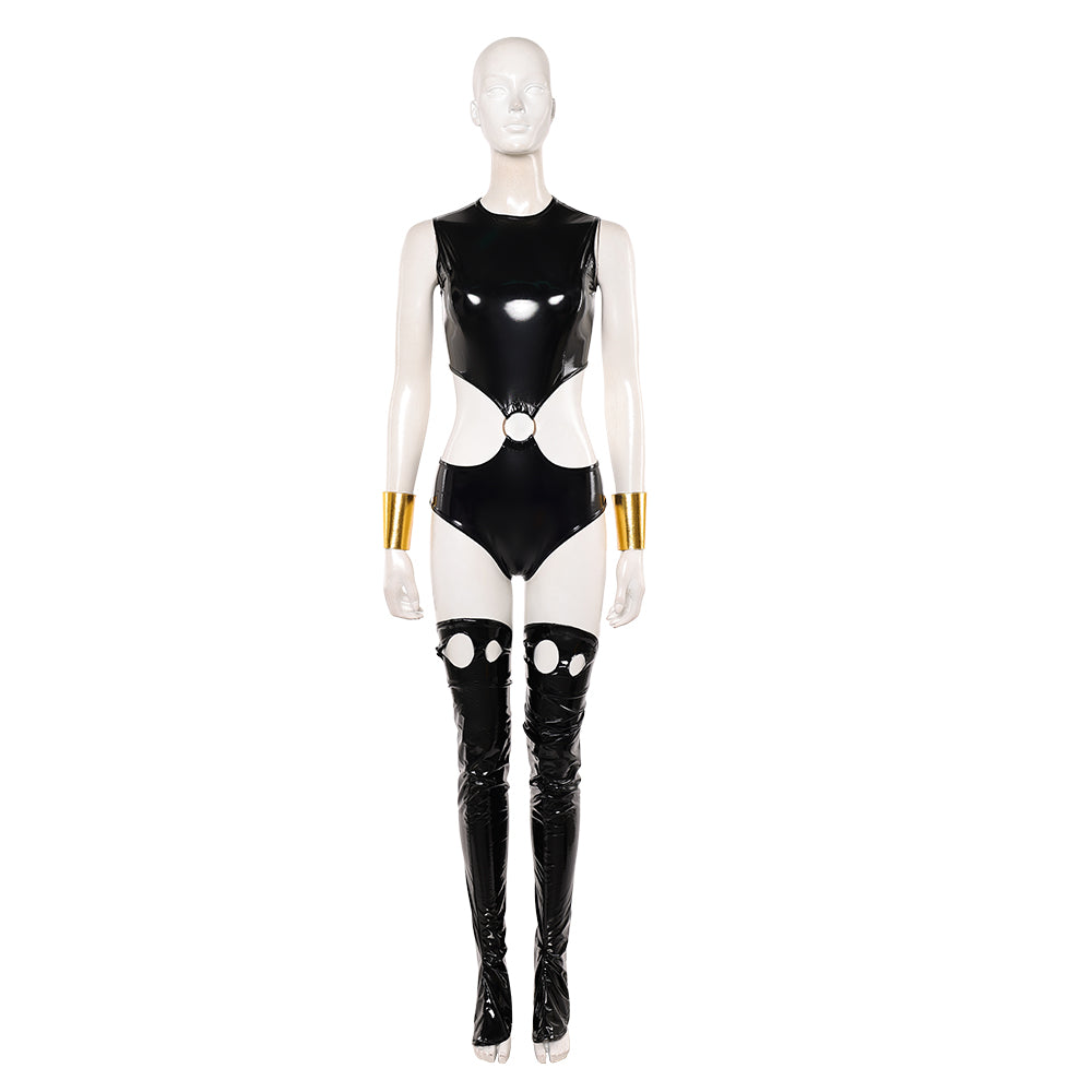 Ororo Munroe schwarz Jumpsuit X-Men '97 Storm Cosplay Kostüm