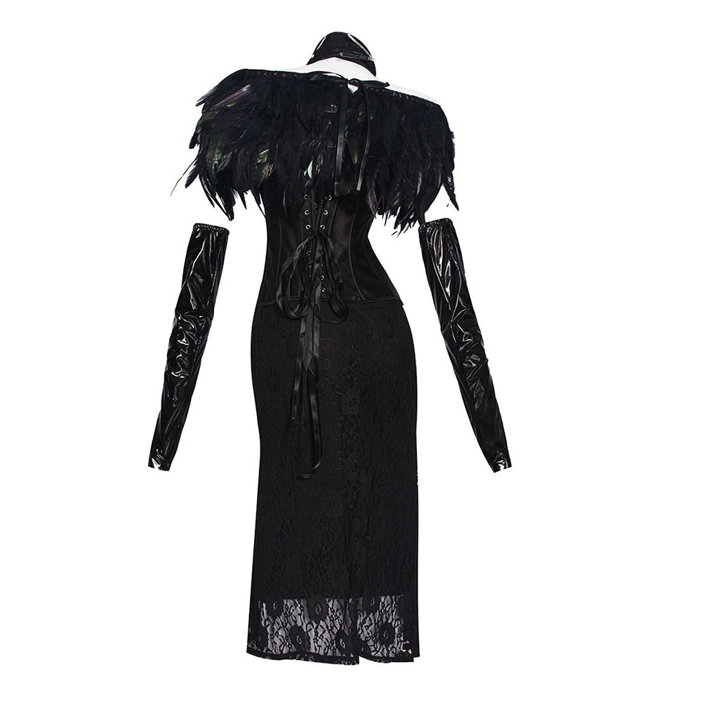 Padme Amidala schwarz Krosett Kleid Cosplay Kostüm	