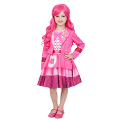 Pink Mädchen Kostüm Set Kleid Descendants: Wicked Wonderland Pink Cosplay Outfit 