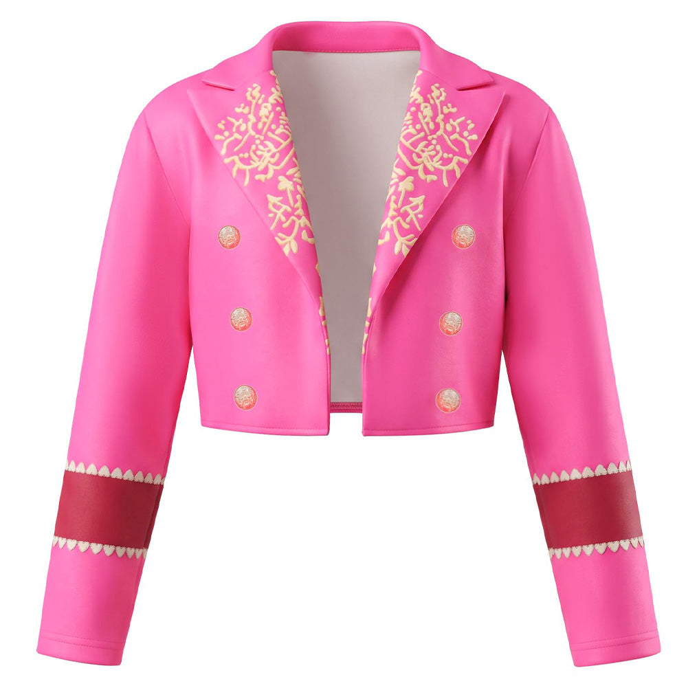 Pink Mädchen Kostüm Set Kleid Descendants: Wicked Wonderland Pink Cosplay Outfit 
