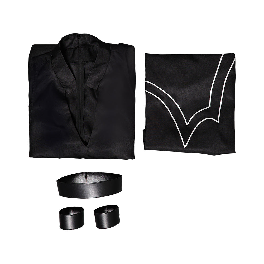 Polyurethane schwarz Kostüm Set Panty & Stocking POLYURETHANE Outfits