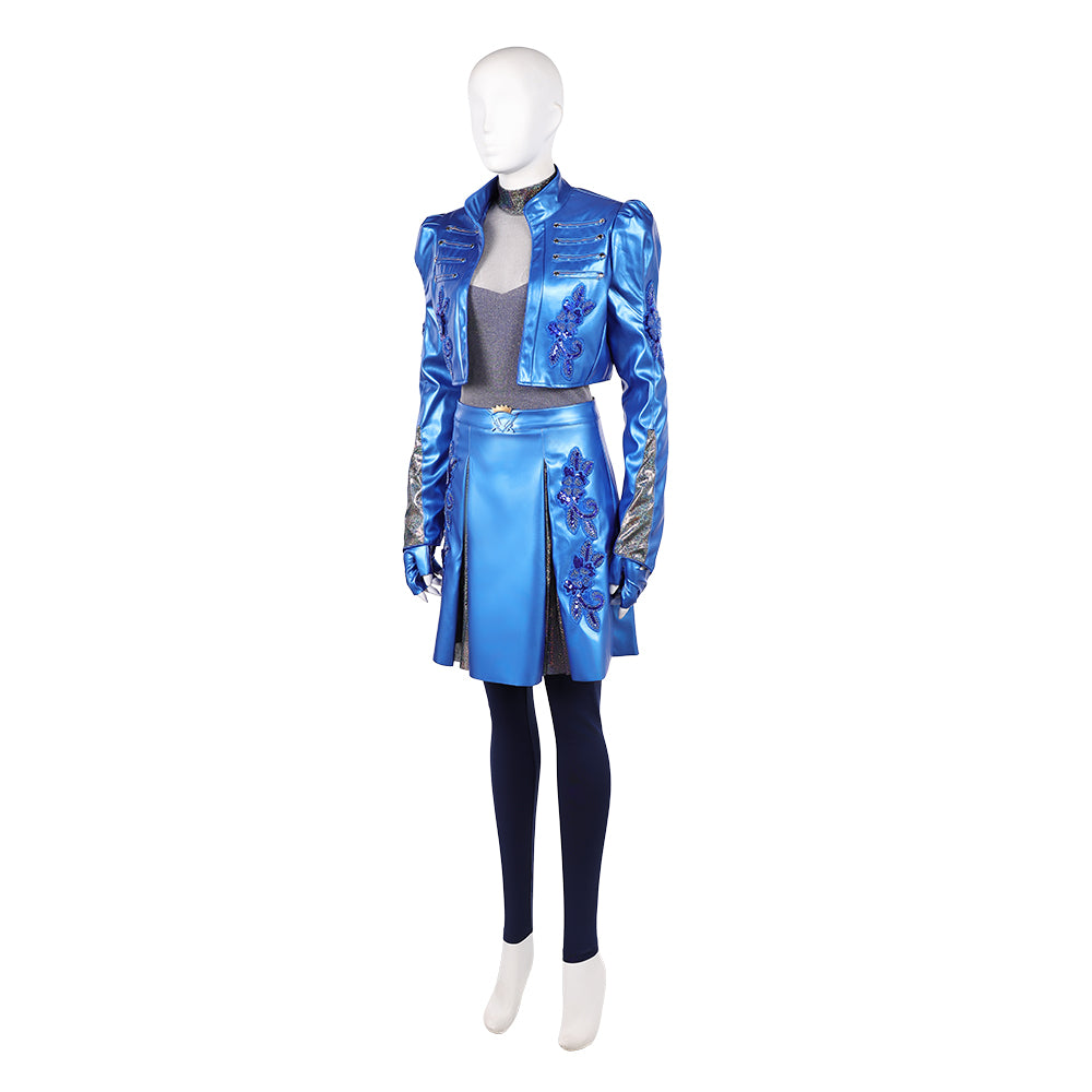 Princess Chloe Charming blau Kostüm Set Descendants: Wicked Wonderland Chloe Cosplay Outfit