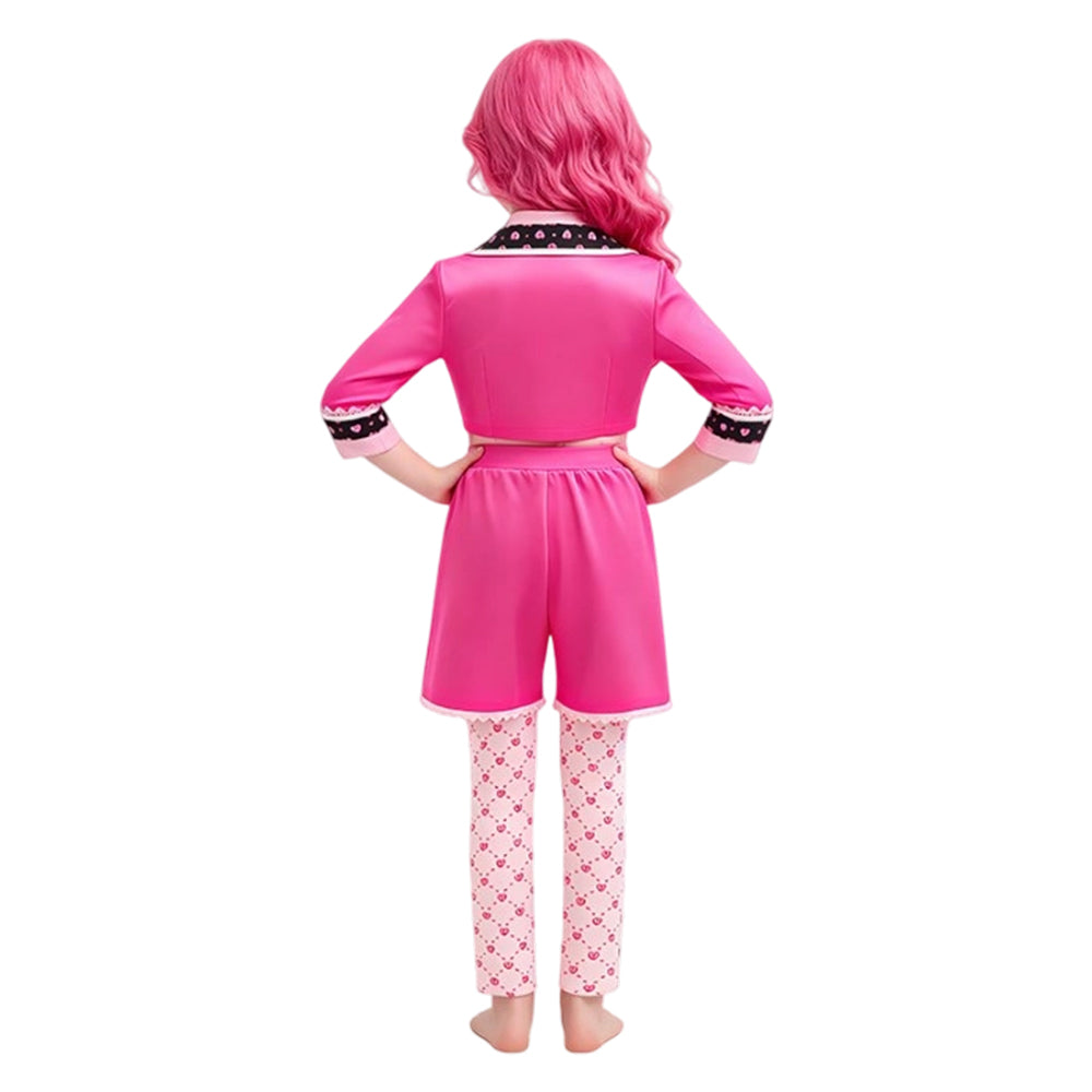 Princess Pink Kostüm Set Kinder Descendants: Wicked Wonderland Princess Pink Cosplay Outfit