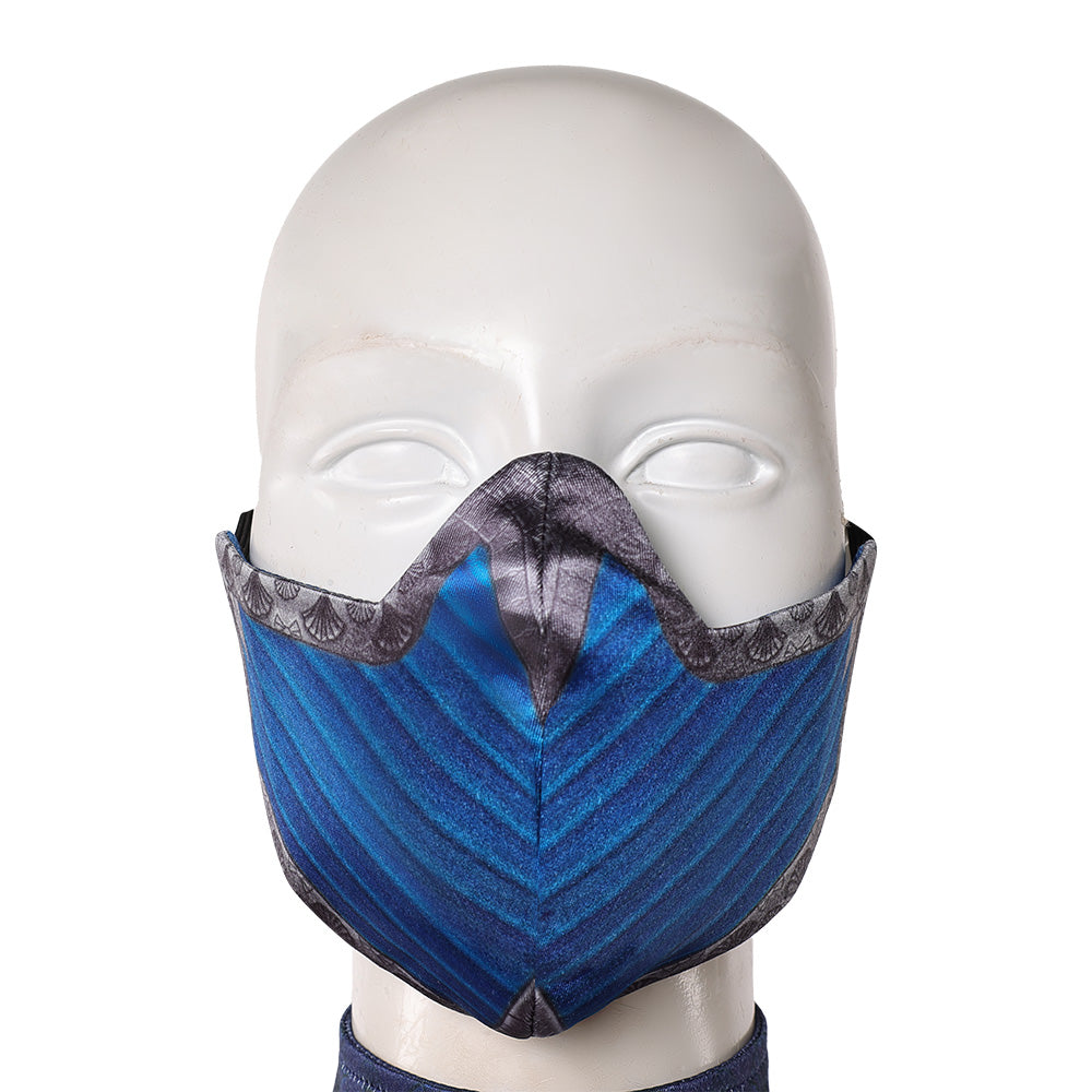 Prinzessin Kitana blau Kostüm Mortal Kombat Kitana Cosplay Outfit