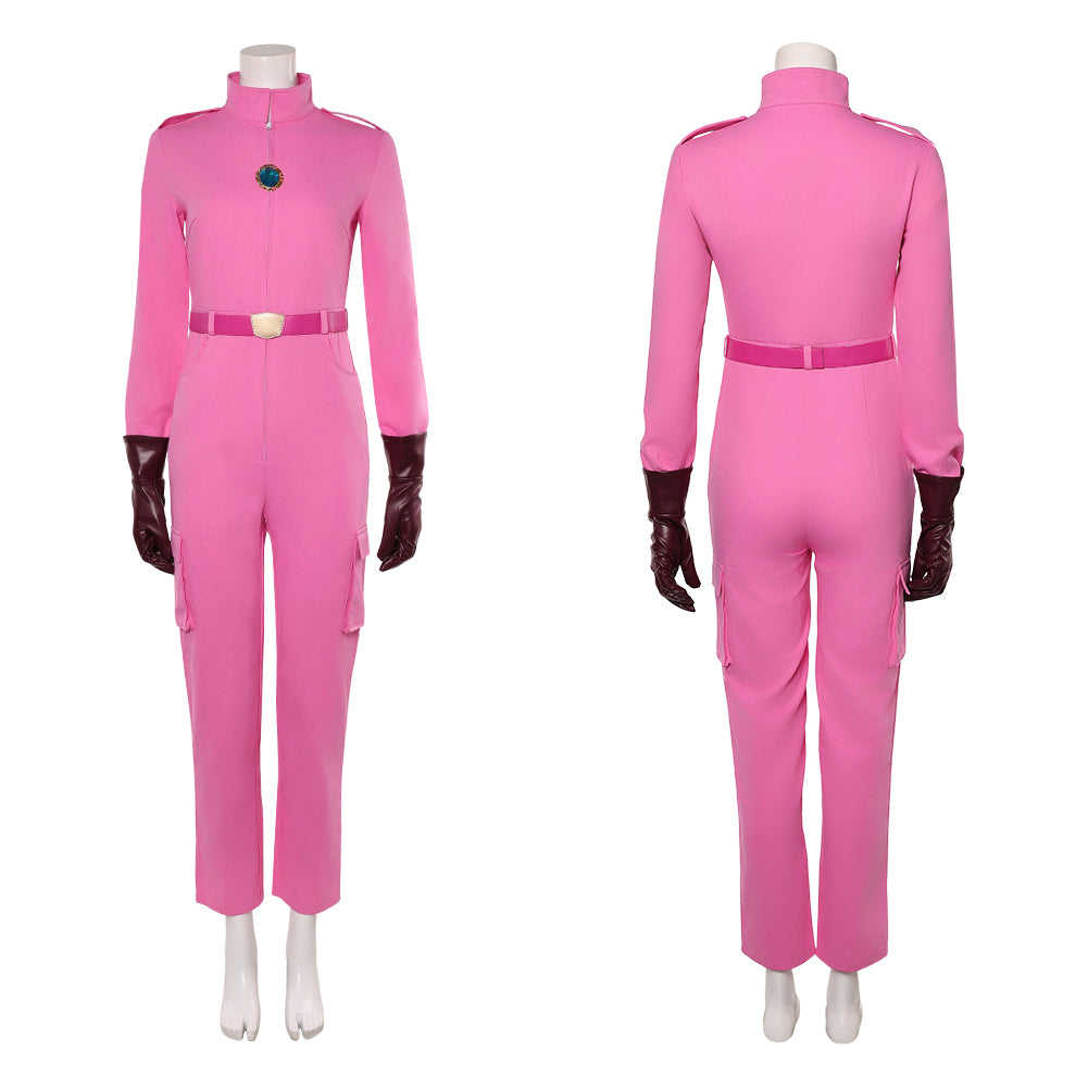 Prinzessin Peach rosa Jumpsuit Der Super Mario Galaxy Film Cosplay Kostüm